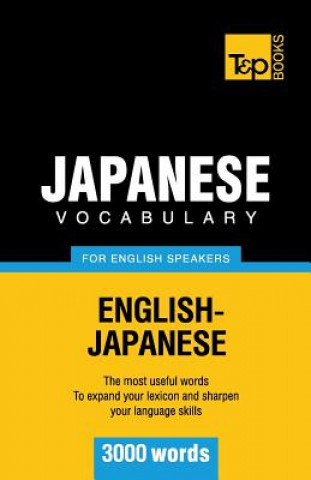 Kniha Japanese vocabulary for English speakers - 3000 words Andrey Taranov