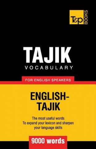 Könyv Tajik vocabulary for English speakers - 9000 words Andrey Taranov