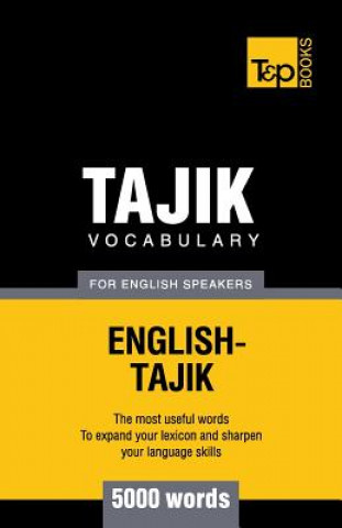 Kniha Tajik vocabulary for English speakers - 5000 words Andrey Taranov