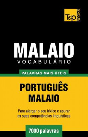 Kniha Vocabulario Portugues-Malaio - 7000 palavras mais uteis Andrey Taranov