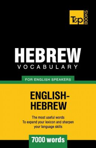 Livre Hebrew vocabulary for English speakers - 7000 words Andrey Taranov