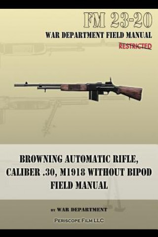 Carte Browning Automatic Rifle, Caliber .30, M1918 Without Bipod War Department