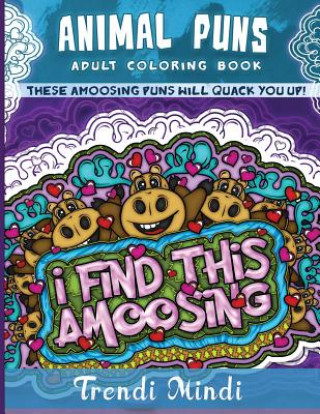 Book Animal Puns Adult Coloring Book Outrageous Katie