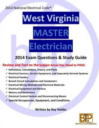 Knjiga West Virginia 2014 Master Electrician Study Guide Ray Holder