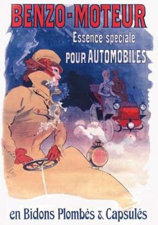 Kniha Carnet Ligné Affiche Benzo Essence Automobiles Jules Cheret