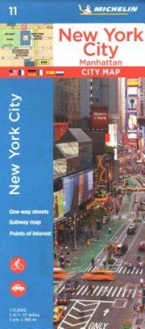 Tlačovina New York: Manhattan - Michelin City Plan 10 