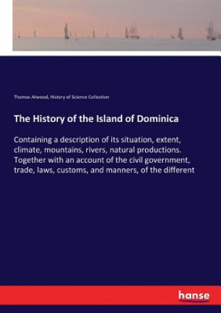 Kniha History of the Island of Dominica Atwood Thomas Atwood