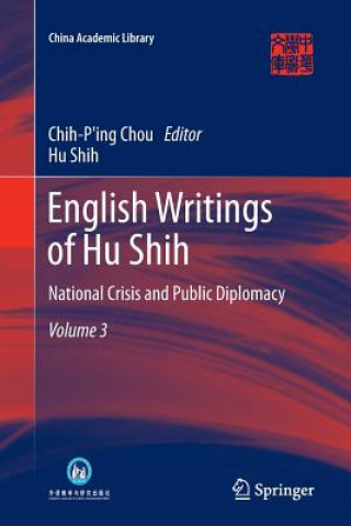 Kniha English Writings of Hu Shih Hu Shih