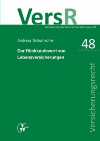 Kniha Der Rückkaufswert von Lebensversicherungen Andreas Schumacher