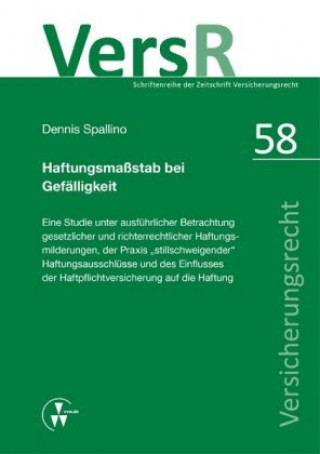 Kniha Haftungsmaßstab bei Gefälligkeit Dennis Spallino