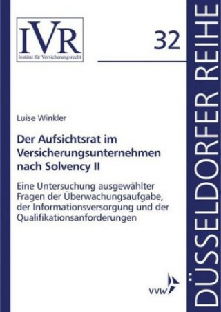 Buch Der Aufsichtsrat im Versicherungsunternehmen nach Solvency II Luise Winkler