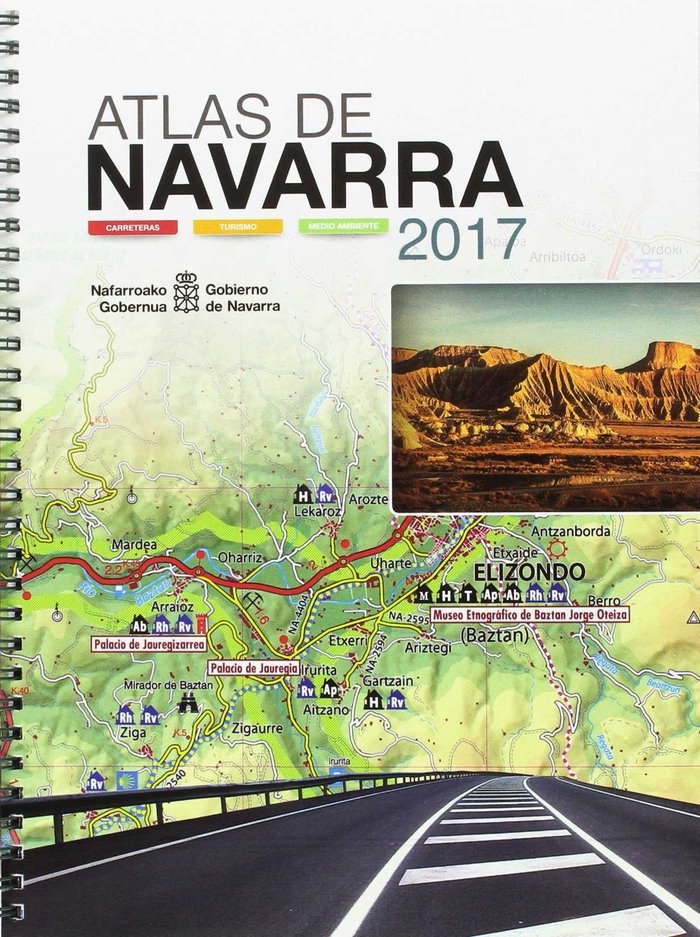 Kniha Atlas de Navarra 2017 : carreteras, turismo y medio ambiente 