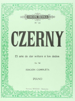 Kniha El arte de dar soltura a los dedos op. 740 KARL CZERNY