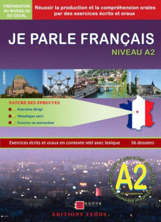 Carte JPF Je parle français DELF A2 LIVRE CORRIGES 2CD 