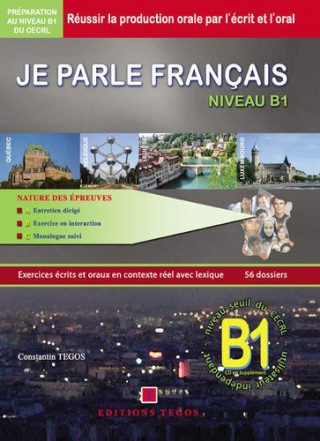 Könyv JPF Je parle français DELF B1 LIVRE CORRIGES 3CD CONSTANTIN TEGOS