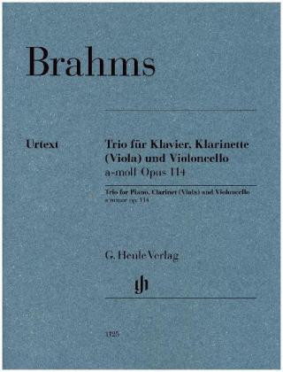 Kniha Trio für Klavier, Klarinette (Viola) und Violoncello a-moll op. 114 Johannes Brahms
