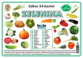 Carte Súbor 24 kariet  - zelenina Petr Kupka