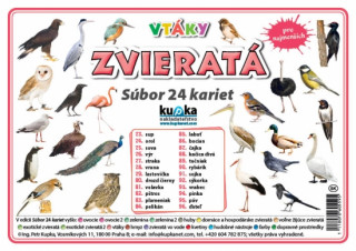 Carte Súbor 24 kariet - zvieratá (vtáky) Petr Kupka