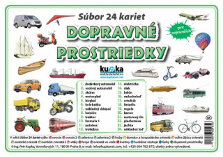 Materiale tipărite Súbor 24 kariet - dopravné prostriedky Petr Kupka