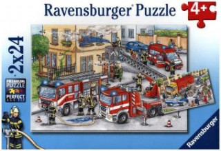 Joc / Jucărie Ravensburger Kinderpuzzle - 07814 Helden im Einsatz - Puzzle für Kinder ab 4 Jahren, mit 2x24 Teilen 