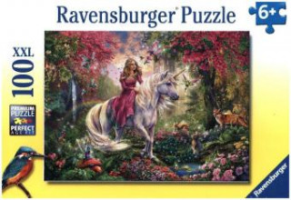 Joc / Jucărie Ravensburger Kinderpuzzle - 10641 Magischer Ausritt - Fantasy-Puzzle für Kinder ab 6 Jahren, mit 100 Teilen im XXL-Format 