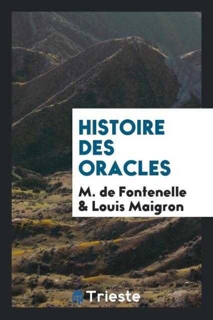 Buch Histoire Des Oracles M. De Fontenelle