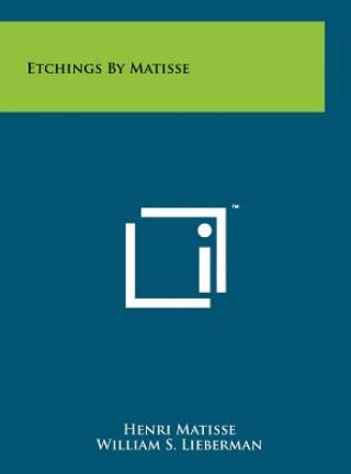 Kniha Etchings By Matisse Henri Matisse
