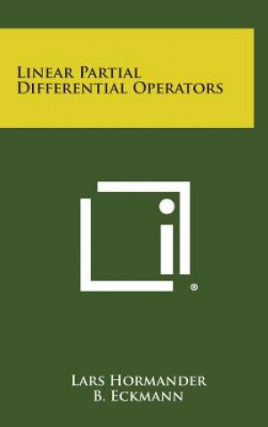 Book Linear Partial Differential Operators Lars Hormander