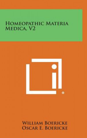 Kniha Homeopathic Materia Medica, V2 William Boericke