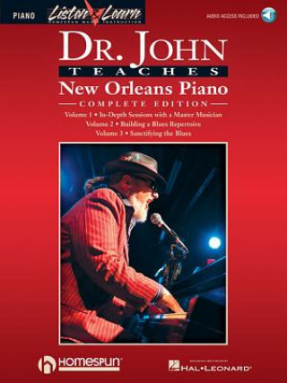 Book Dr. John Teaches New Orleans Piano - Complete Edition: Listen & Learn Series Includes Books 1, 2 & 3 John