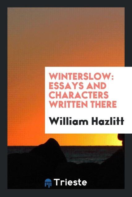 Boek Winterslow William Hazlitt