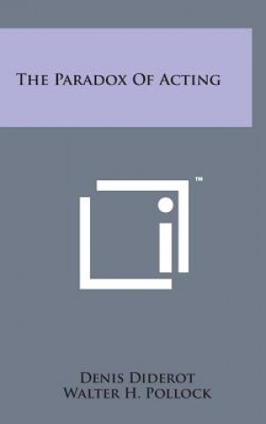 Book The Paradox of Acting Denis Diderot