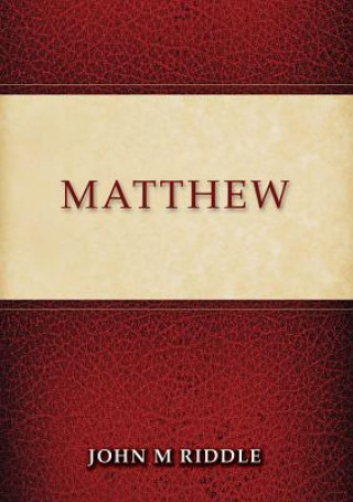 Carte Matthew John Riddle