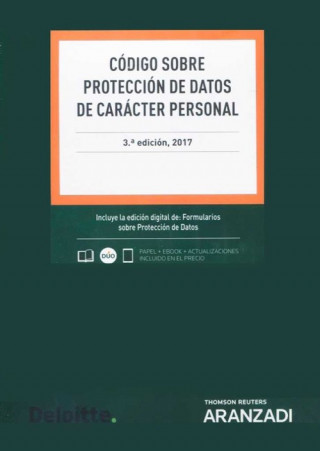 Carte CÓDIGO SOBRE PROTECCIÓN DE DATOS DE CARACTE PERSONAL DUO 