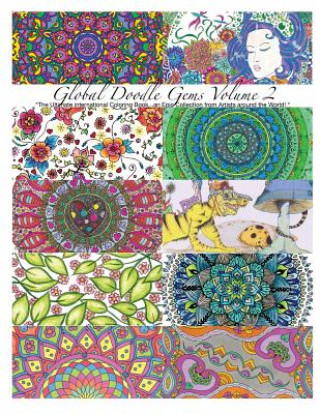 Książka "Global Doodle Gems" Volume 2: "The Ultimate Coloring Book...an Epic Collection from Artists around the World! " Taso