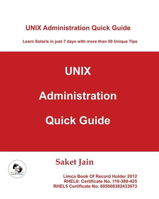 Könyv Unix Administration Quick Guide Saket Jain