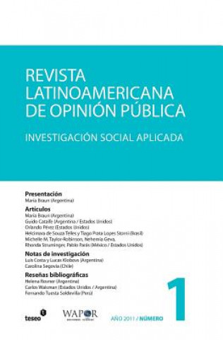 Książka Revista Latinoamericana de Opinión Pública n°1: Investigación Social Aplicada Maria Braun