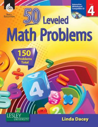 Kniha 50 Leveled Math Problems Level 4 (Level 4) [With CDROM] Linda Dacey