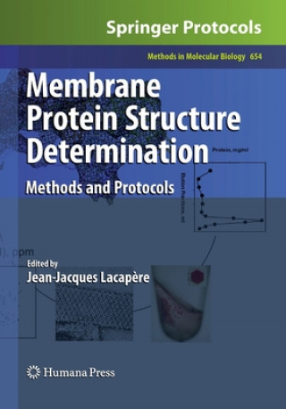 Livre Membrane Protein Structure Determination Jean-Jacques Lacap?re