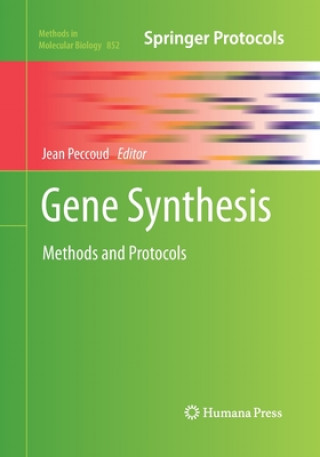 Livre Gene Synthesis Jean Peccoud