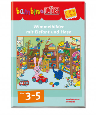 Könyv bambinoLÜK. Wimmelbilder mit Elefant und Hase Michael Junga