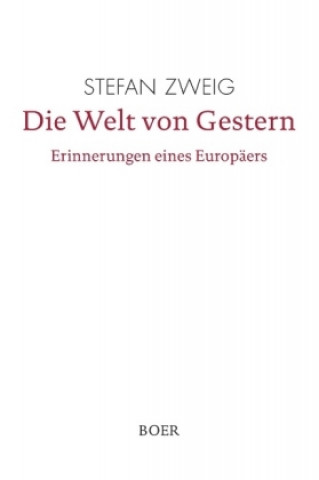 Buch Die Welt von Gestern Stefan Zweig