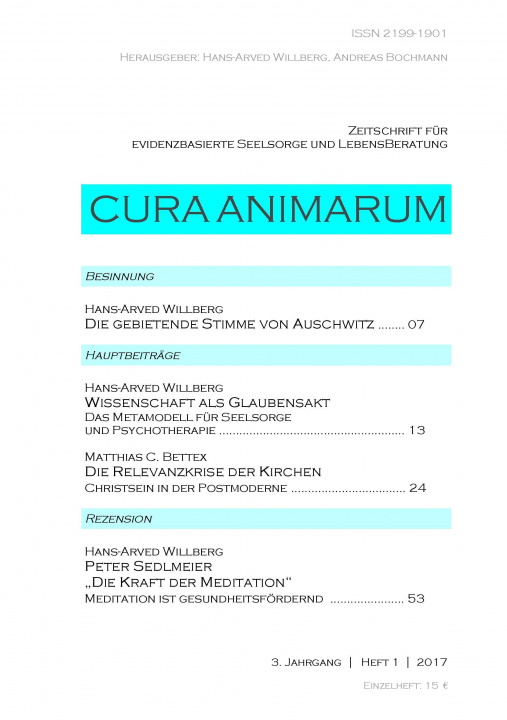 Könyv Cura animarum (2017) 1 Hans-Arved Willberg