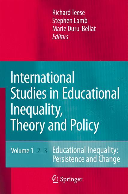 Kniha International Studies in Educational Inequality, Theory and Policy Marie Duru-Bellat