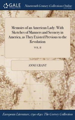 Książka Memoirs of an American Lady ANNE GRANT