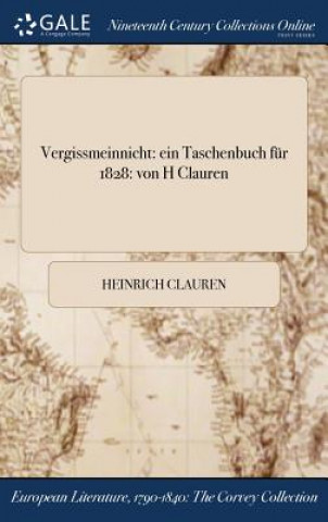 Kniha Vergissmeinnicht HEINRICH CLAUREN