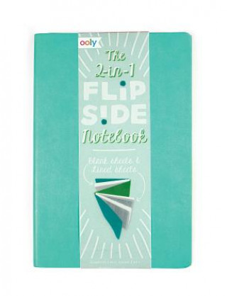 Kniha The Flipside Double Sided Notebook - Teal Llc Ooly