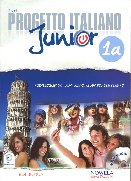Book Progetto Italiano Junior 1A 7 Podecznik + CD T. Marin