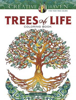 Książka Creative Haven Trees of Life Coloring Book Cari Buziak