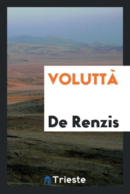 Книга Volutt DE RENZIS